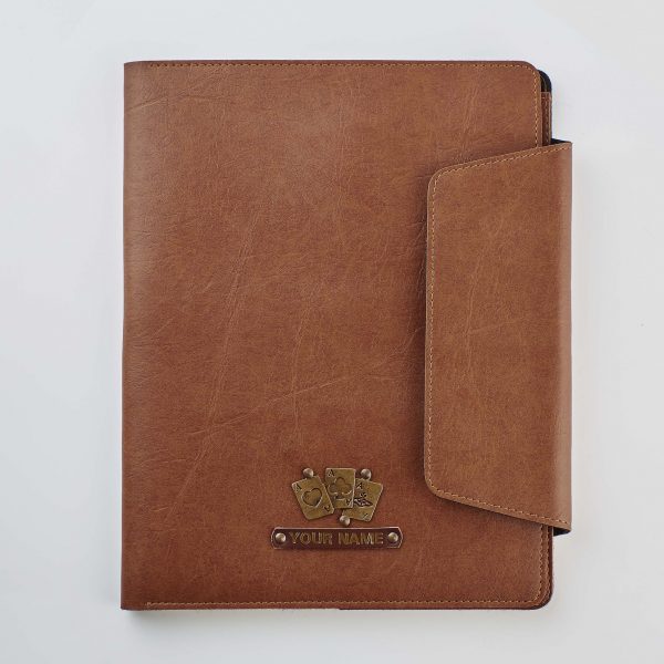 A5 brown folder Synthetic leather