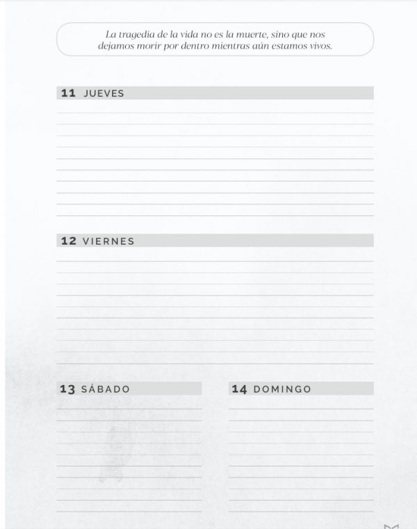 A5 rechargeable Agenda 2024